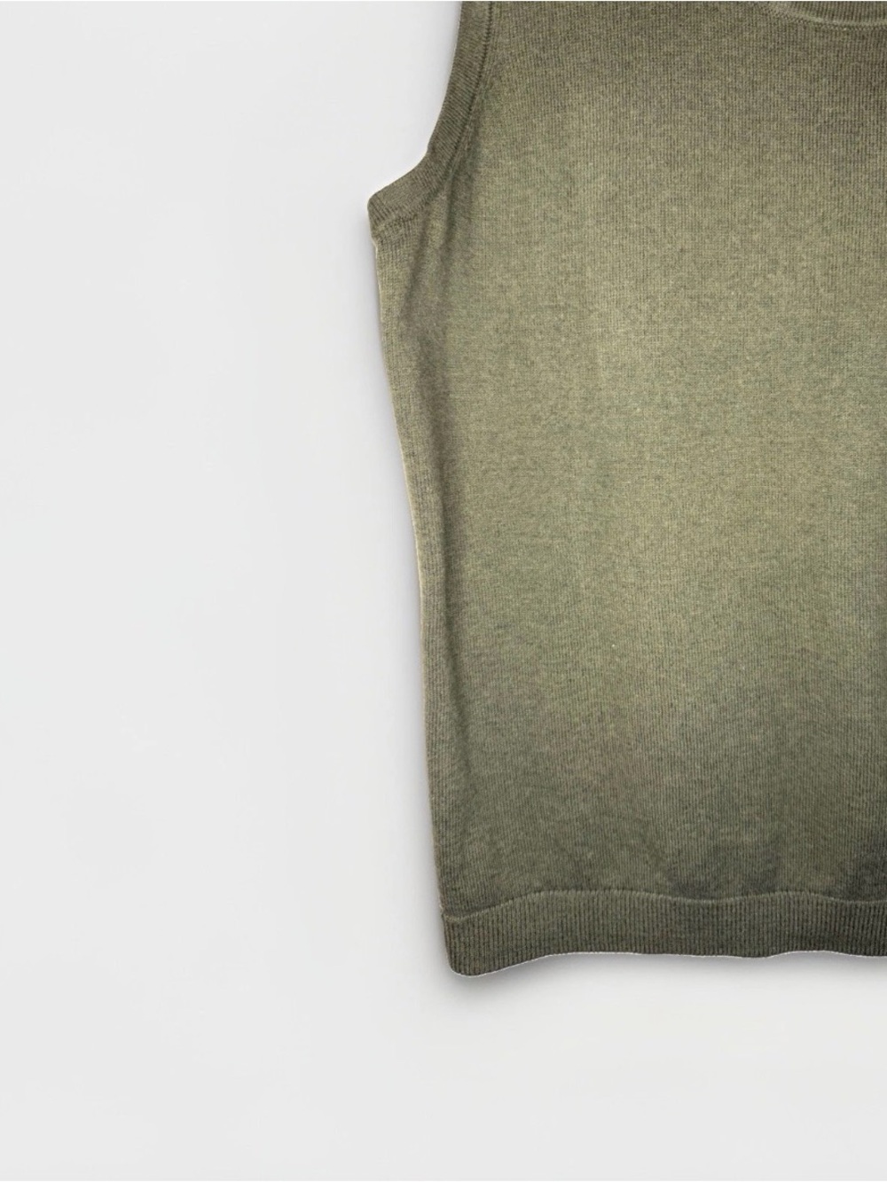 Talbots Olive Sleeveless Knit Tank - Picture 2 of 2